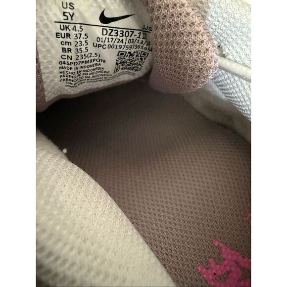 Nike Kids Air Max 1 GS Athletic Sneakers Light Violet Burgundy Crush Size 5Y - Picture 8 of 9